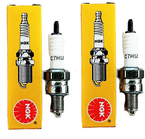 Pair ngk spark plugs - of,